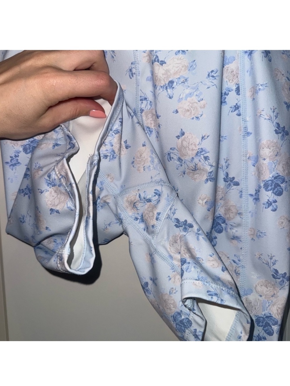 LoveShackFancy Atticus Floral Romper XS Blue NWT Soft Girl Cottagecore - Picture 6 of 13